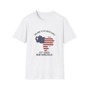 Venezuela Map with American Flag T-Shirt | 51st State New Venezuela